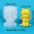 3D Angel Girl Candle Silicone Mold DIY Angel Aroma Soap Plaster Wax Clay Craft Ornaments for Wedding Party Home Decor Zpaxo JZB-0173
