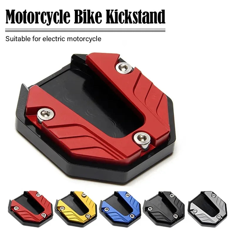 Aluminum Alloy Motorcycle Kickstand Extender Foot Pad 1/2/3pk