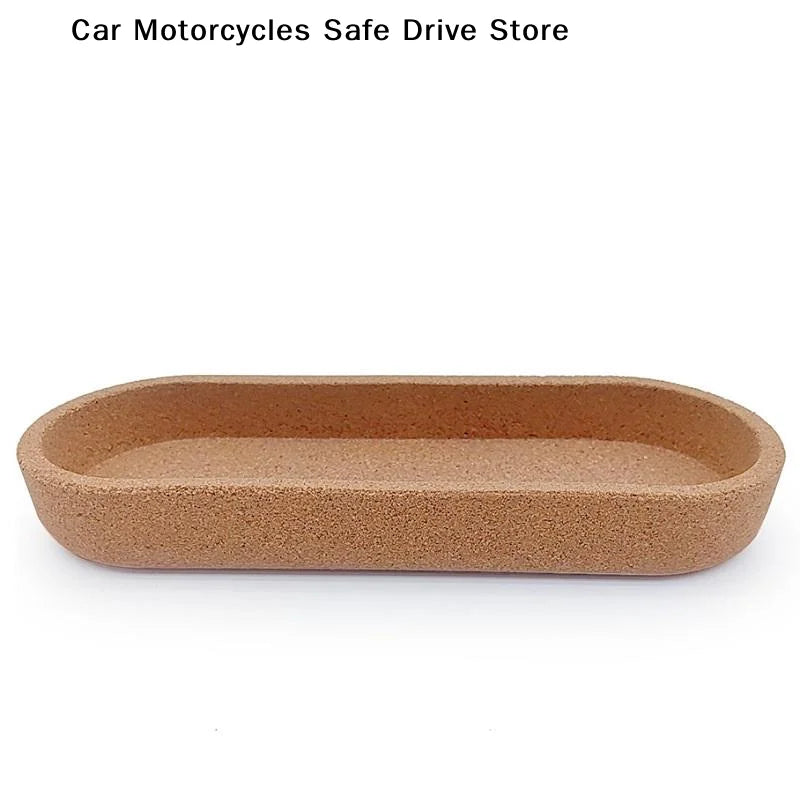Oval Shape Cork Tray Dispenser Perfume Jewelry Holder Kitchen Tools