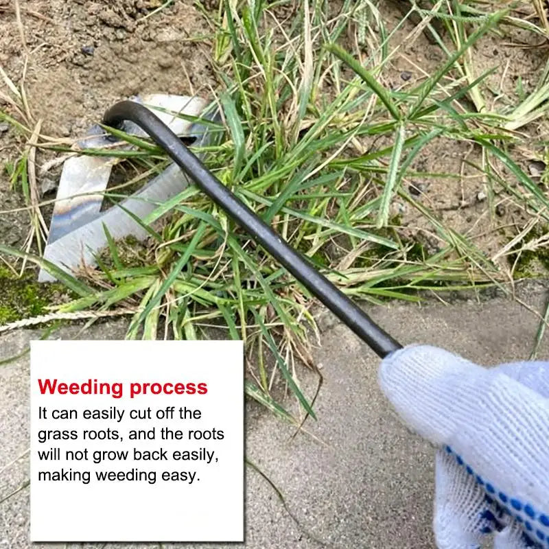 Carbon Steel Garden Hoe Heavy Duty Sharp Blade Anti-slip Durable Zpaxo