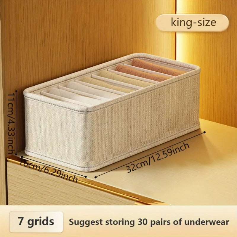 Foldable Underwear Socks Storage Box Multi-compartment Drawer