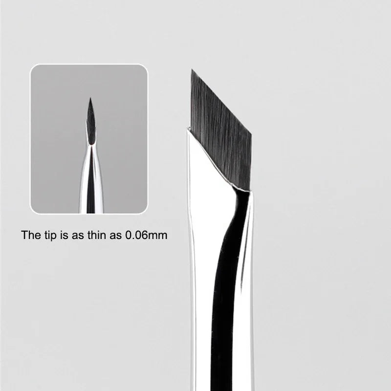 Sickle Eyeliner Brush Eyeshadow Blade Brush Detail Brush Oblique Eyebrow Brushes Undereyelid To Sleeping Silkworm Makeup Tools Zpaxo