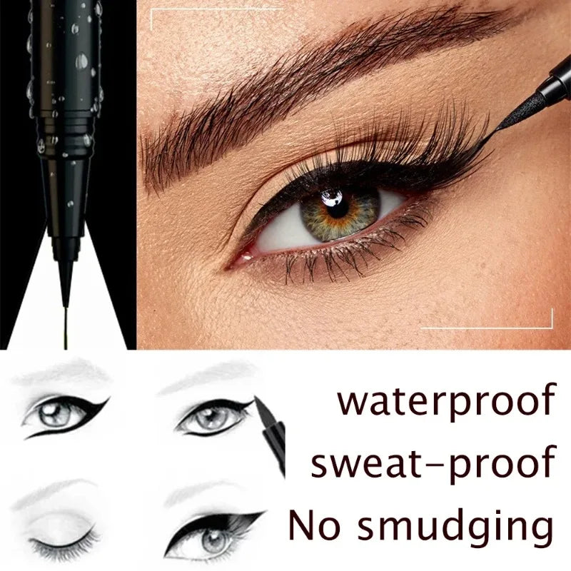 36-Hour Lock Lasting Liquid Eyeliner Pencil Waterproof Black Ink Pen