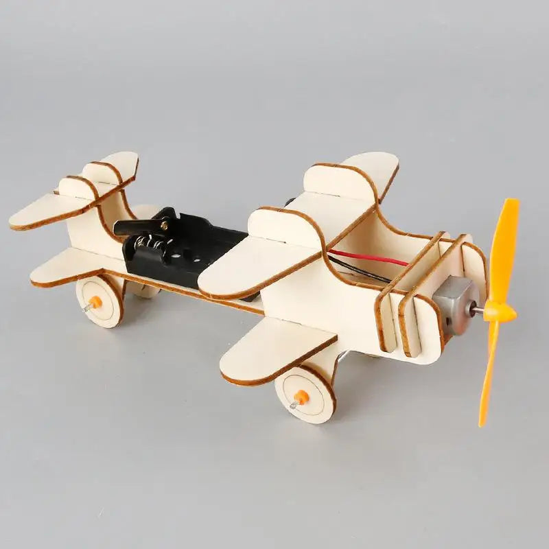 Wooden Engineering Airplane DIY Puzzle STEM Educational School Supply Zpaxo A2