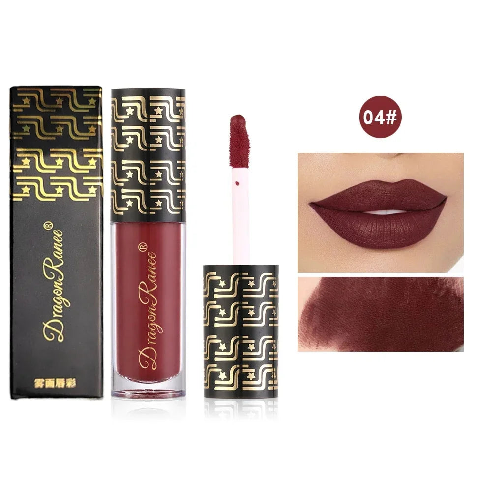 Ryukin Matte Liquid Lipstick Makeup Lip Glaze Moisturizing Waterproof Zpaxo 04