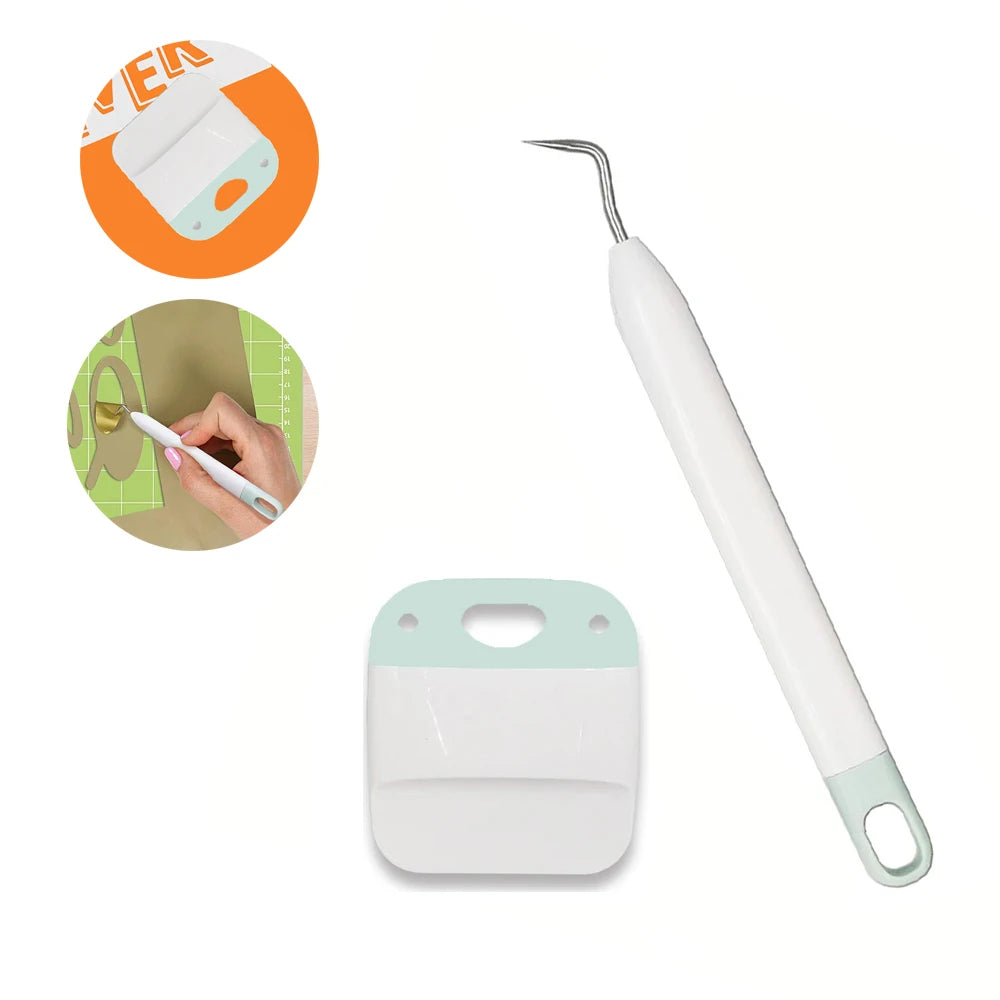 2Pcs Vinyl Kit Craft Weeder And Scraper Tools For Cricut, Lettering, Craft Weeding Tools For Cricut Stencils/Oracal Vinyl Zpaxo 2PCS