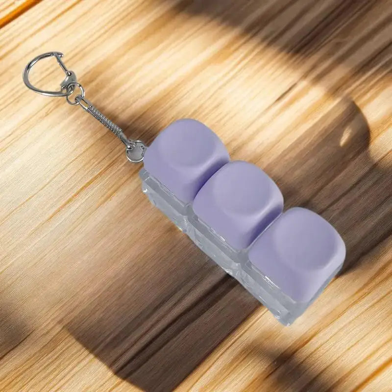 Interactive LED Keycap Fidget Keychain Macaron Colors DIY Keyboard Zpaxo