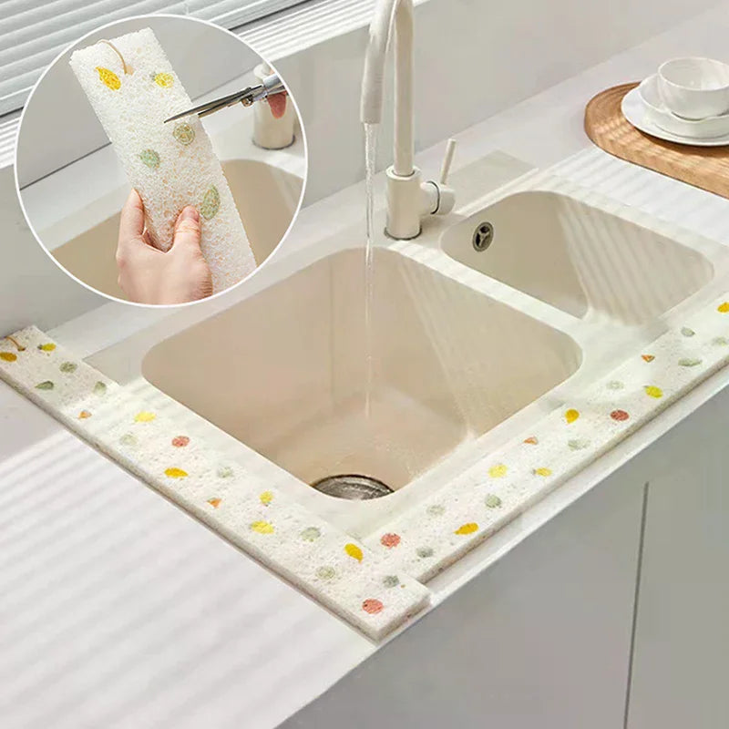 Bathroom Sink Water Catcher Absorbent Mat Adjustable Dish Drying Zpaxo