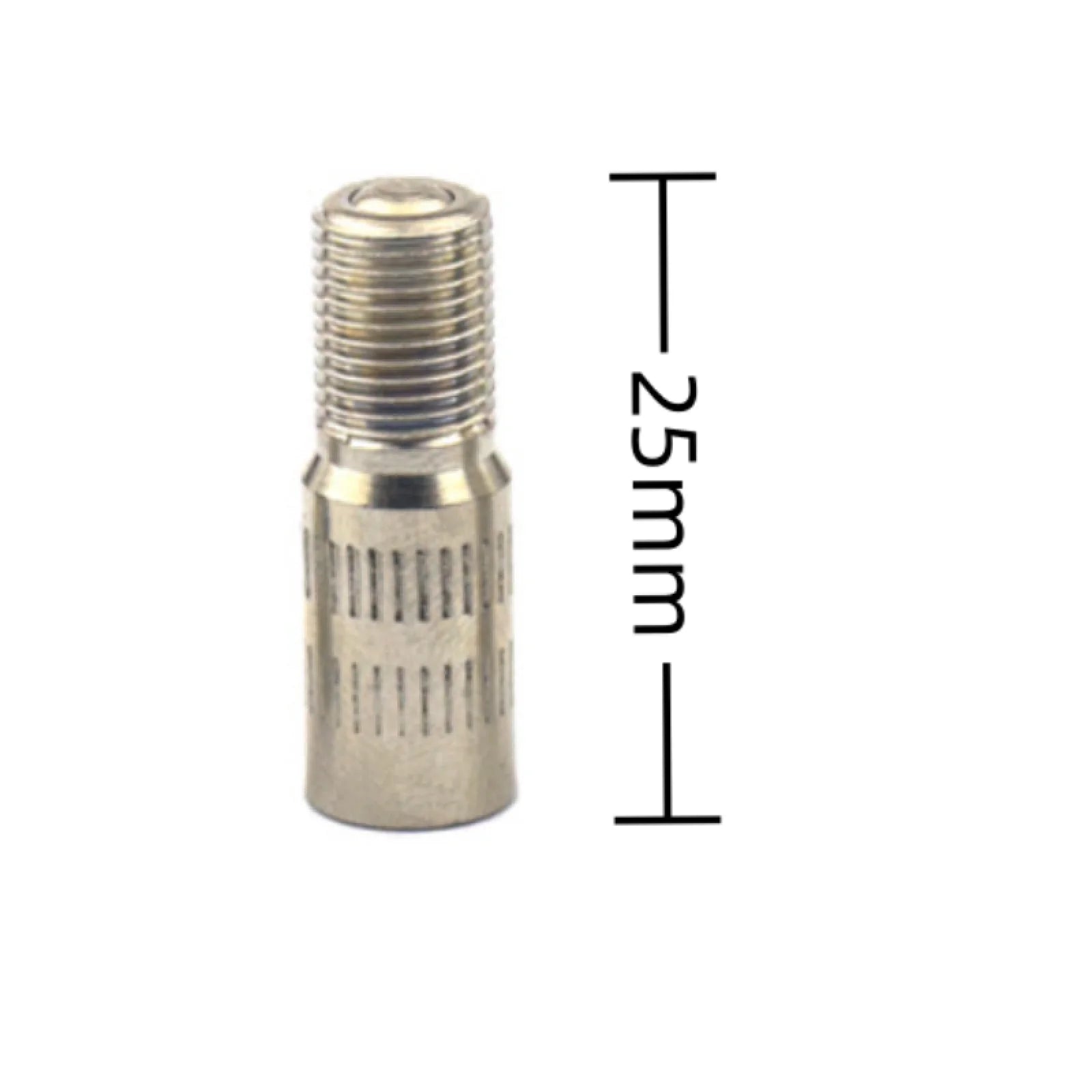 Car Chrome Screw-on Valve Cap Stem Extension Wheel Tire Extender Rod