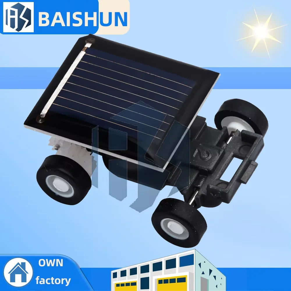 Smallest Mini-size Solar-powered Toy Car Educational Science Learning Zpaxo Default Title