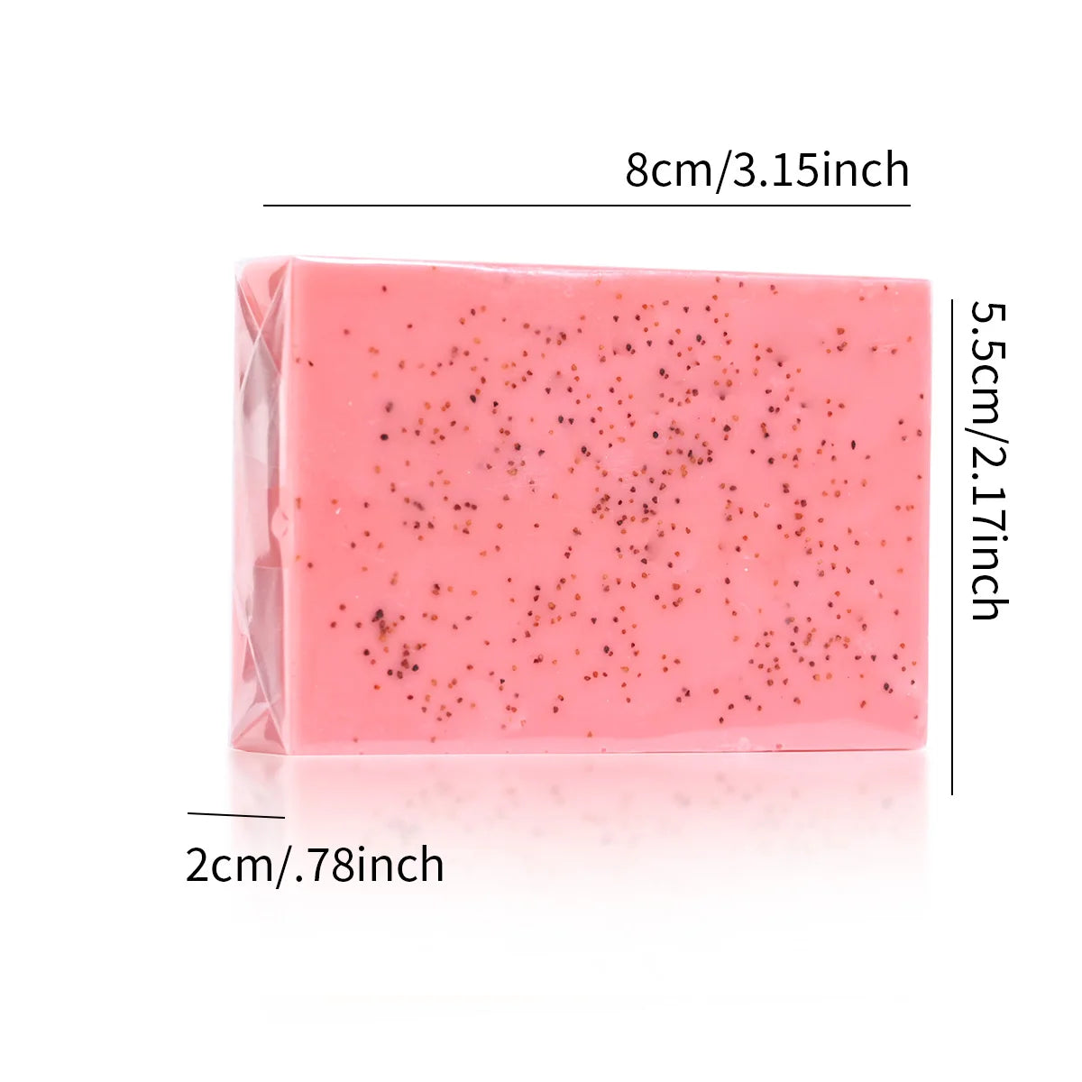 Rose Essential Oil Walnut Exfoliating Handmade Facial Soap 100g Exfoliating Face Soap Zpaxo