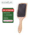 Luxury Gold Paddle Hair Brush Women Anti Static Hair Comb Curly Detangle HairBrush Hairdressing Massage Comb Beauty Styling Tool Zpaxo brush