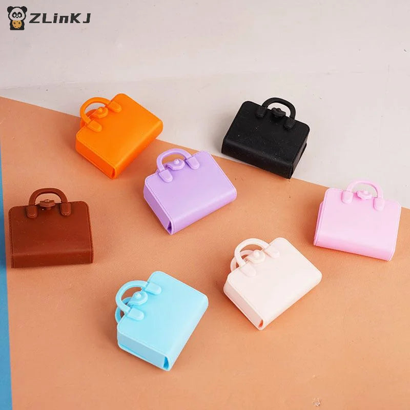 ▶5Pcs Dolls Mini Bags Clothes Accessories 1/12 Dollhouse Simulated Handbag School Bag Music Score Model Study Decoration Toys Zpaxo