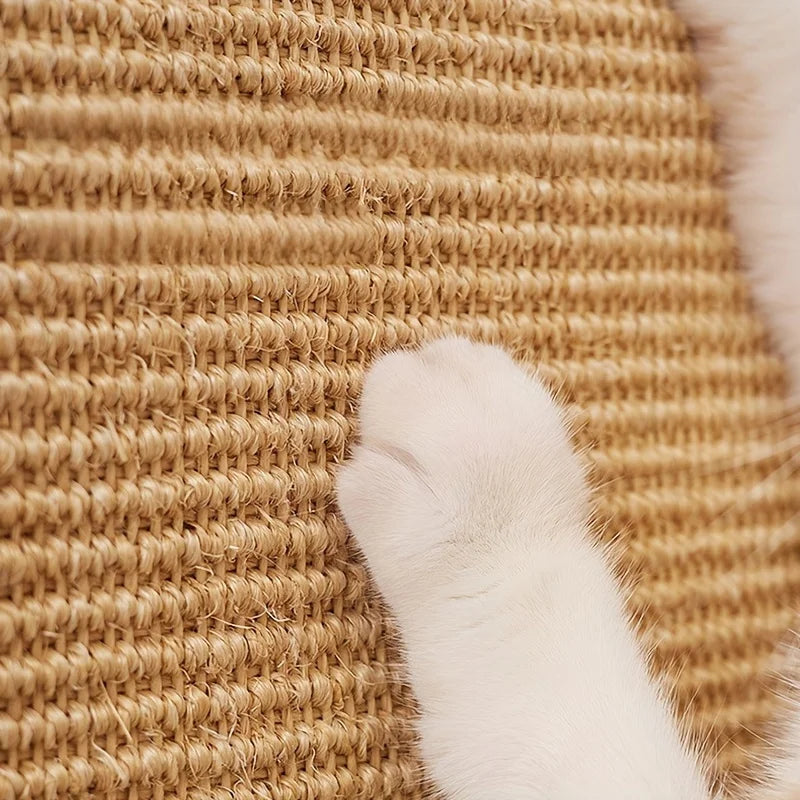 Sturdy Sisal Cat Scratching Board- No Mess, Sofa-Safe Design, Suitable for Exercise and Rest- Perfect Gift for Cats Zpaxo