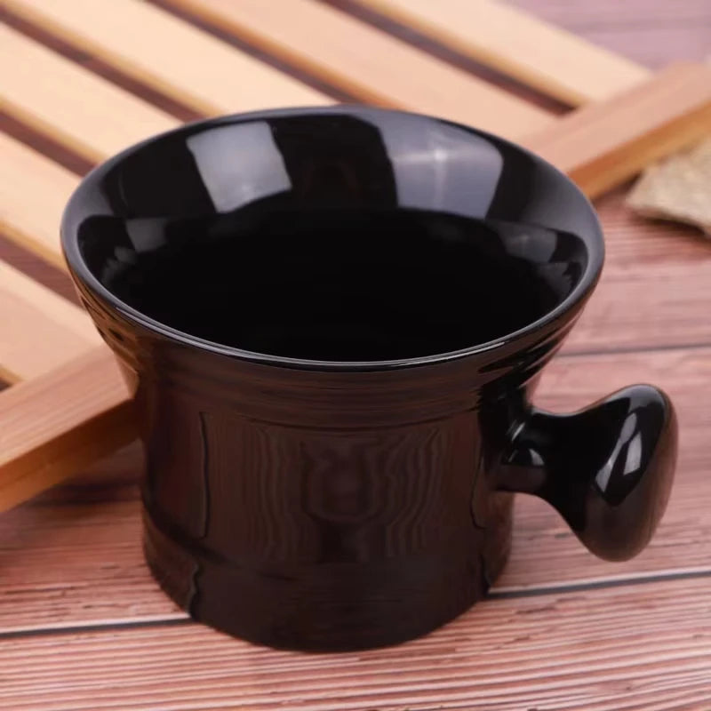 2026 Top Selling！Yaqi Black Color ABS Plastic Shaving Bowl for Men Shaving Brush Zpaxo
