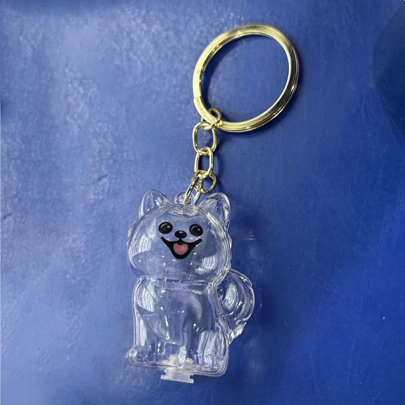 Dog Hair Storage Pendant Keychain Transparent Cat Fur Keepsake Zpaxo A4