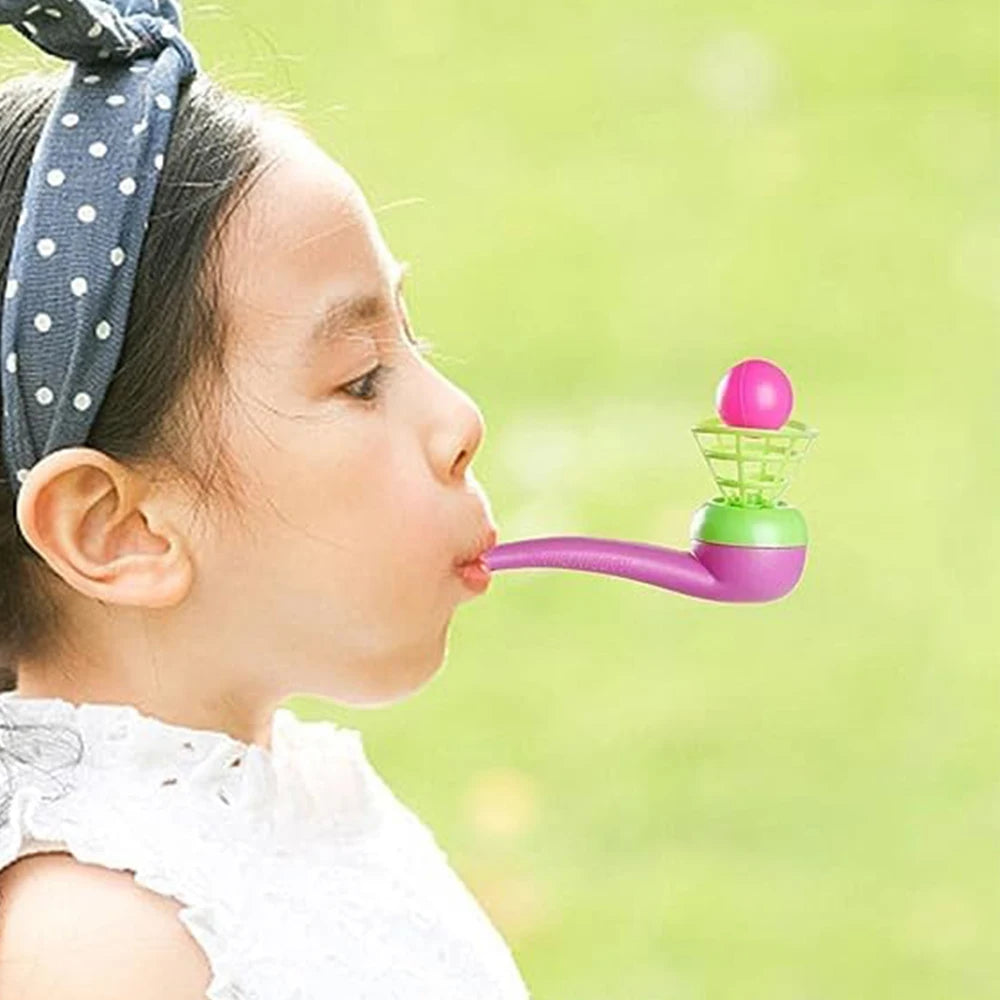 5/10/20Pcs Ball Blowing Pipe Random Color Floating Blow Suspended Ball Game Toy for Kids Birthday Party Baby Shower Gifts Zpaxo
