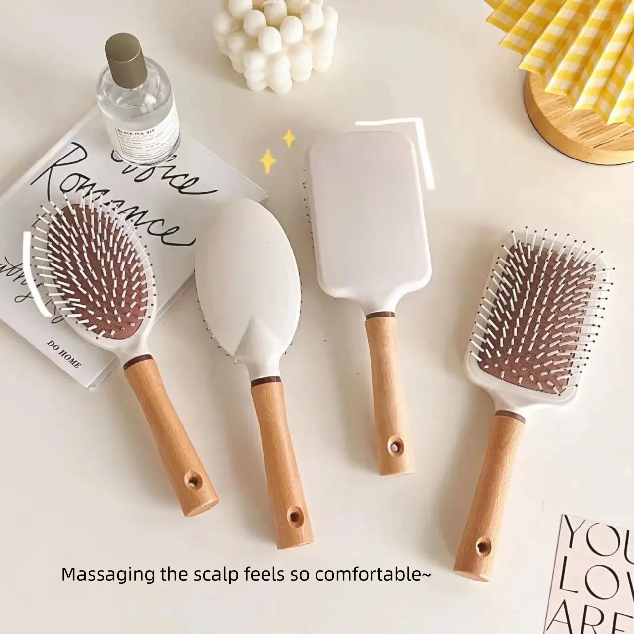 Hair Brush Paddle Hairbrush for Long Short Thick Thin Curly Straight Wavy Dry Hair for Men Women Kids Zpaxo