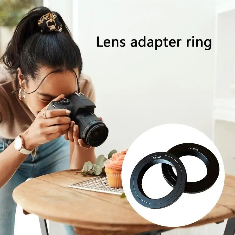 652F 5.8cm Lens Adapter T2 Camera Mount Camera Conversion Adapter Zpaxo