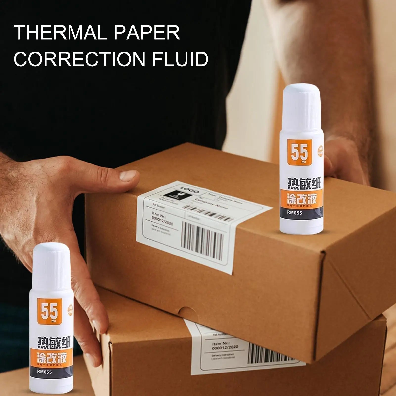 Thermal Paper Correction Fluid Fast-drying Privacy Protection Parcel