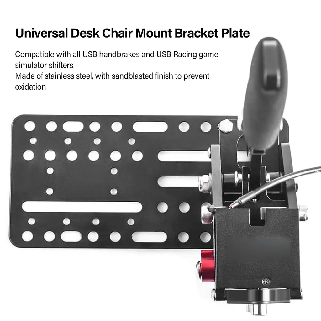 USB Handbrake Mount Plate Desk Bracket Multiple Hole Adapter SIM
