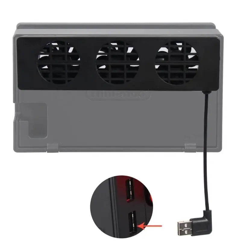 Game Console Cooling Fan 5V External Silent USB Cooler 3 Gear Zpaxo