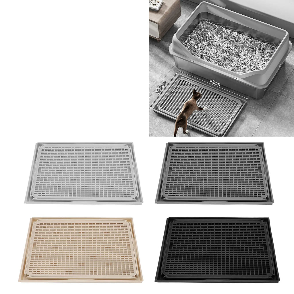 Kitty Litter Mat Cat Litter Mat Spacious Double Layer Washable Anti Slip Bottom Cat Litter Box Mat Cat Litter Catcher Mat Zpaxo