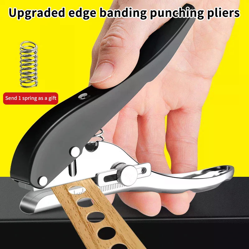 Manual Punch Edge Banding Pliers 8 Hole Card Punching Tool Plastic Zpaxo