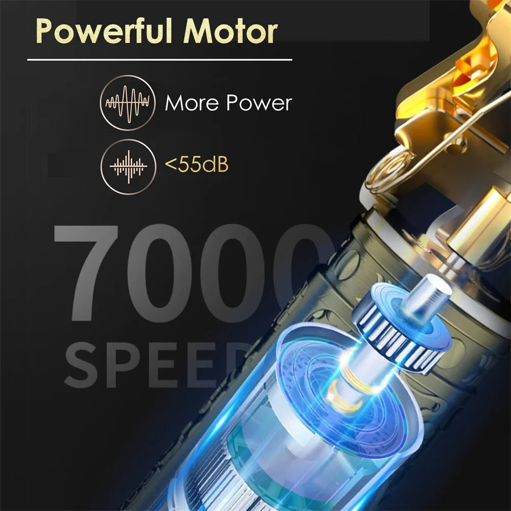 New Retro T9 Hair Clipper For Men, Electric Shaver, Rechargeable Hair Clipper, Portable Cordless Beard Trimmer Zpaxo