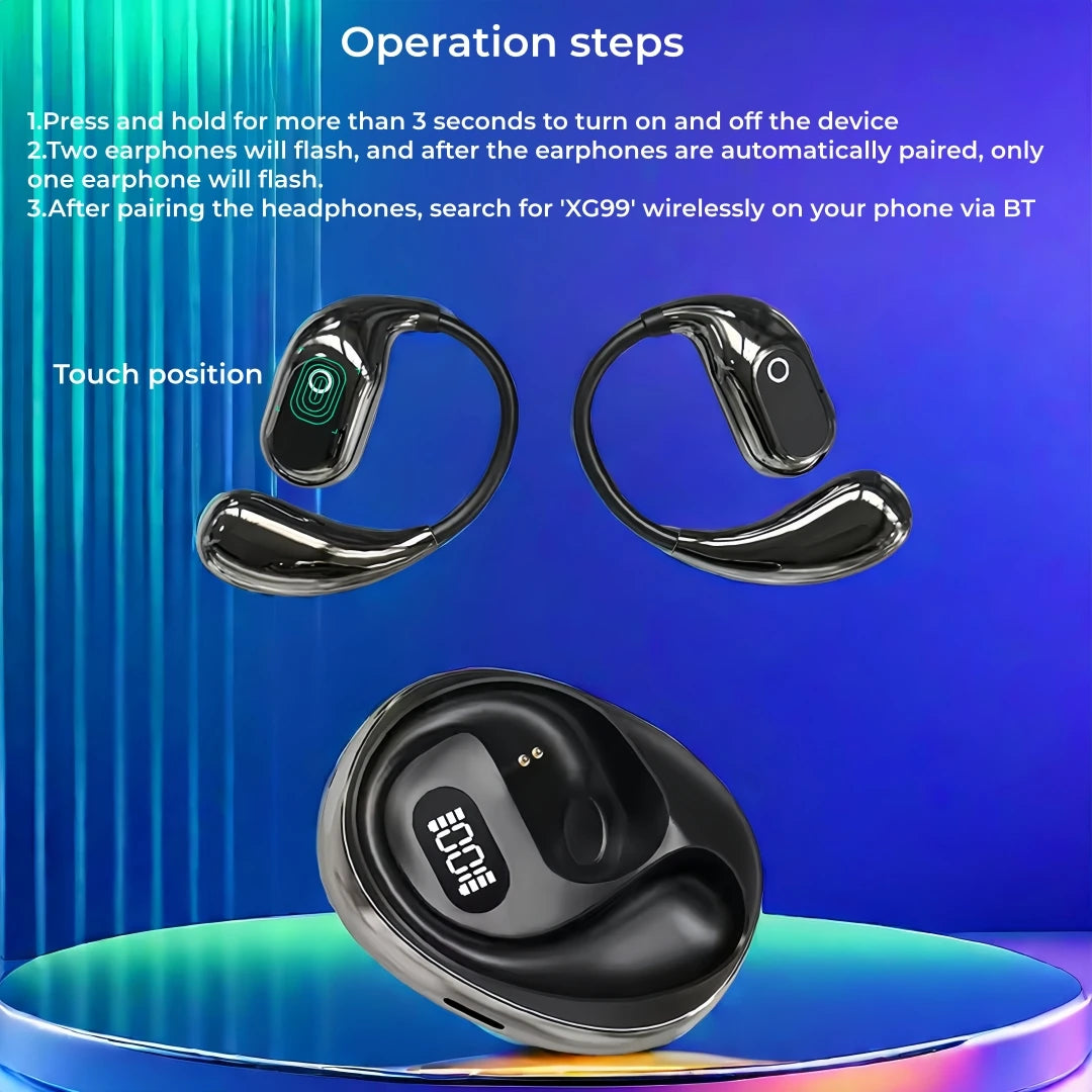 Ear Buds Wireless Earbuds Bluetooth Headphones 80H Playtime LED