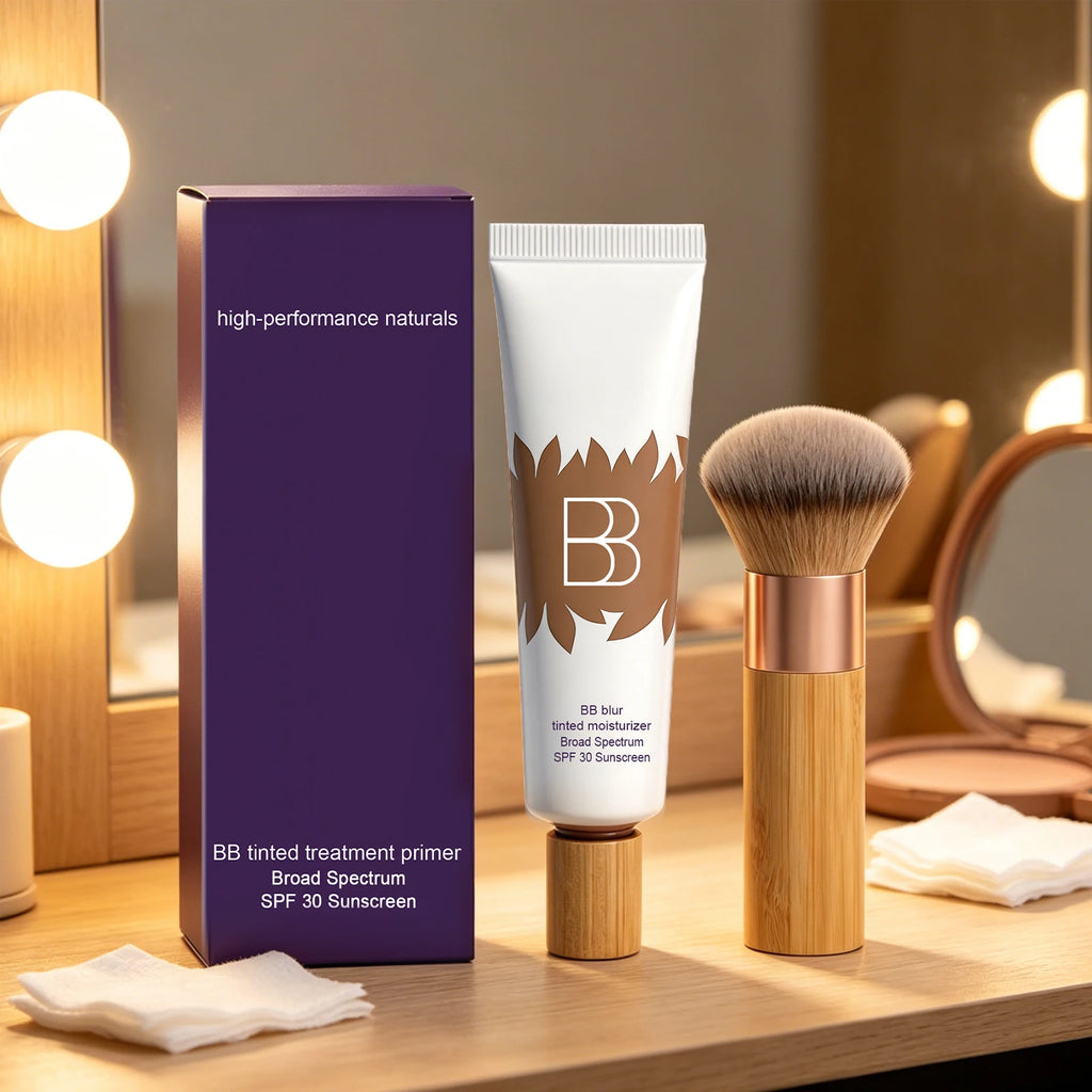 Sunscreen BB Cream Kit – UV Protection, Oil Control & Coverage BB Cream Foundation Zpaxo