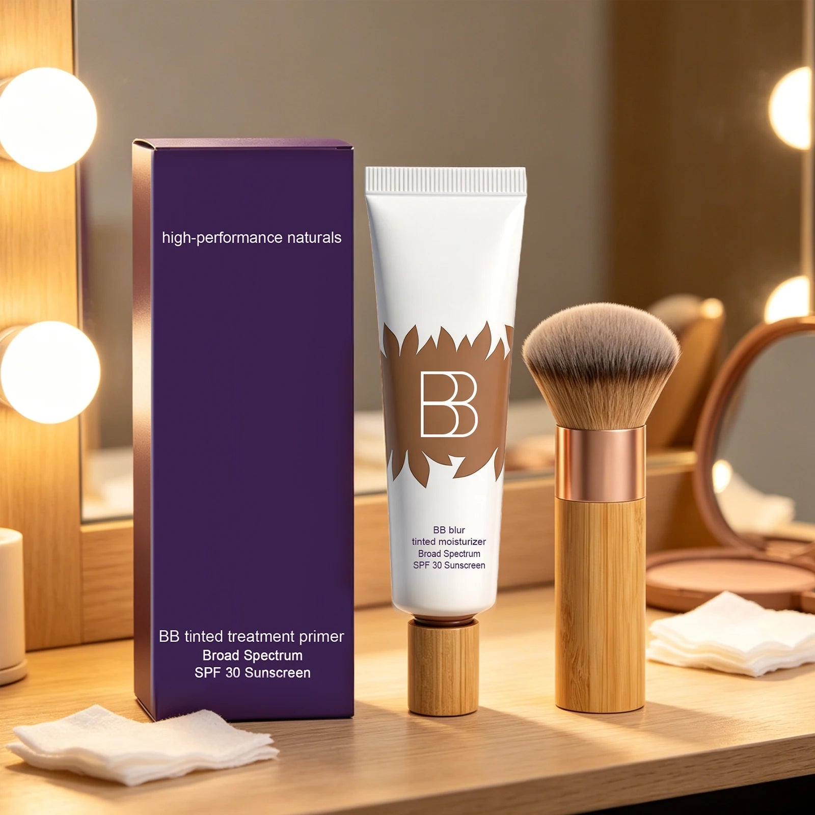 Sunscreen BB Cream Kit – UV Protection, Oil Control & Coverage BB Cream Foundation Zpaxo