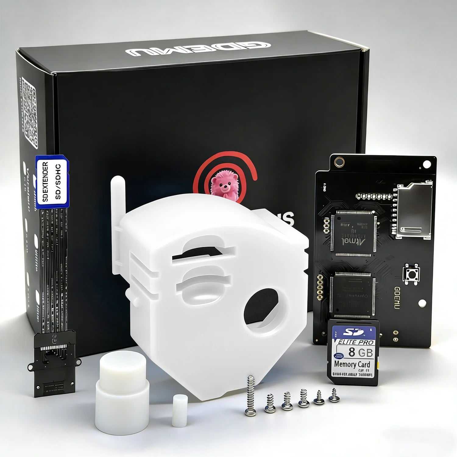 For SEGA Dreamcast Original GDEMU V5.20.5/V5.15/5.15B Optical Drive Emulation Board Card Mount Kit DC Console DC VA1 Gdemu Board Zpaxo White GDEMU 5.15