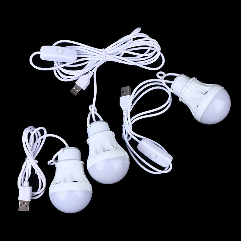 DC5V USB LED Bulb Ideal Outdoor Camping Fishing Barbecue Emergency Zpaxo