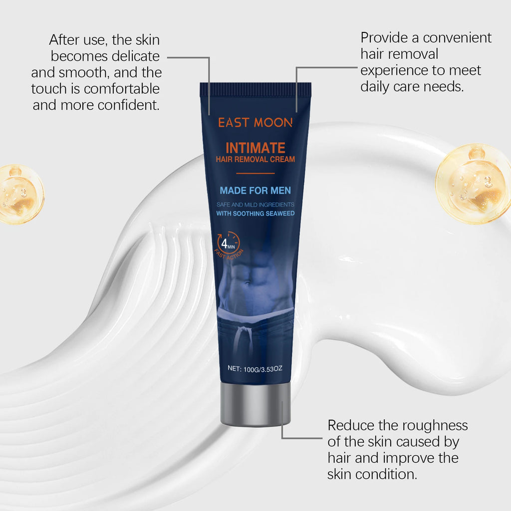 East Moon Avocado Man Hair Removal Cream Intimate Areas Good Smelling Non Irritating Permanent Painless Body Beard Hair Remover Zpaxo