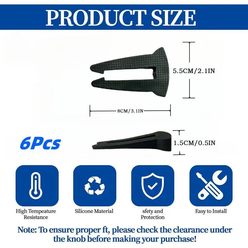 Stove Safety Knob Covers 5 Pieces Oven Knob Covers For Child Safety Silicone Stove Guard Cooktop Protector Prevent Accidental Zpaxo