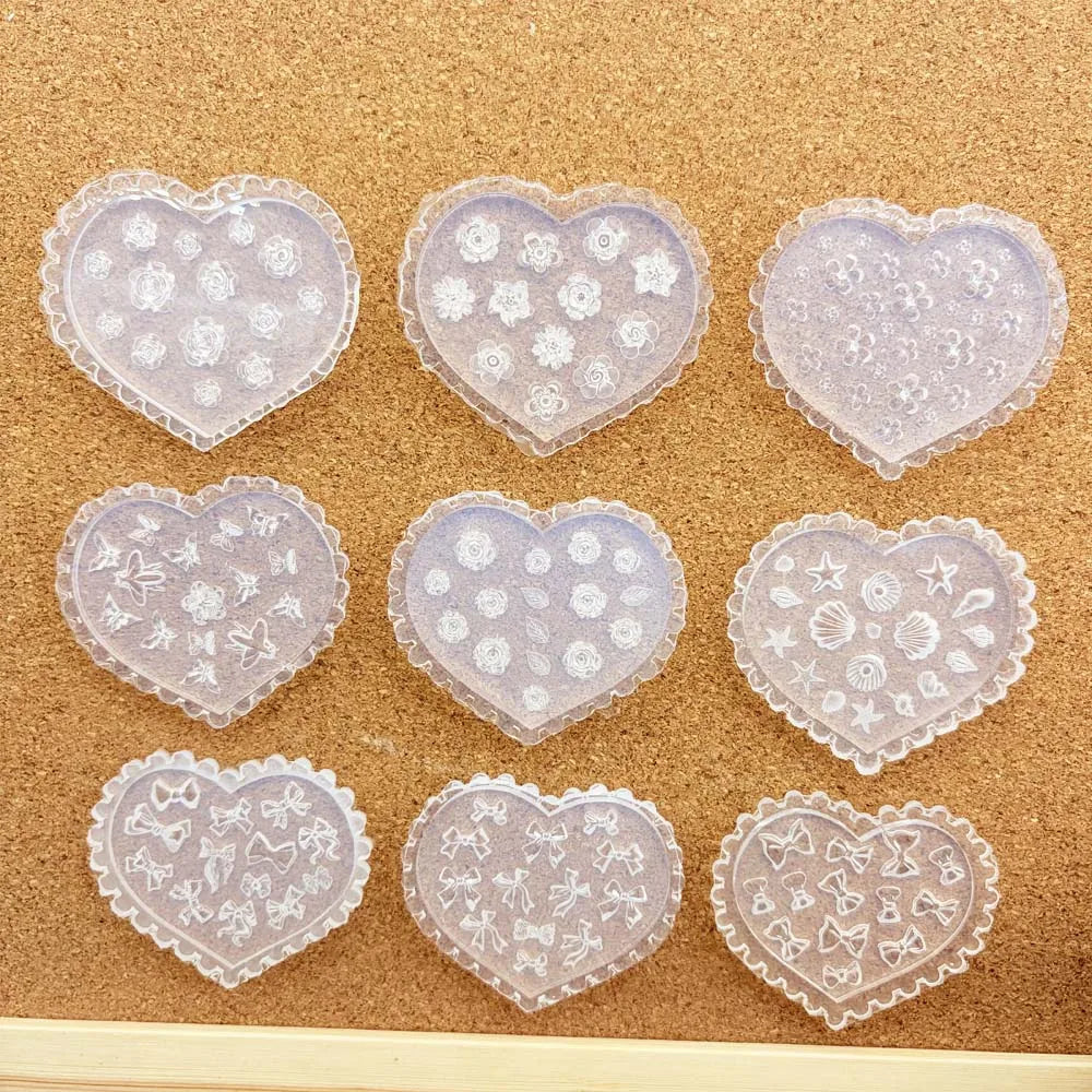 3-Piece Flower Silicone Nail Art Mold – Rose & Camellia DIY Nail Art Mold Zpaxo
