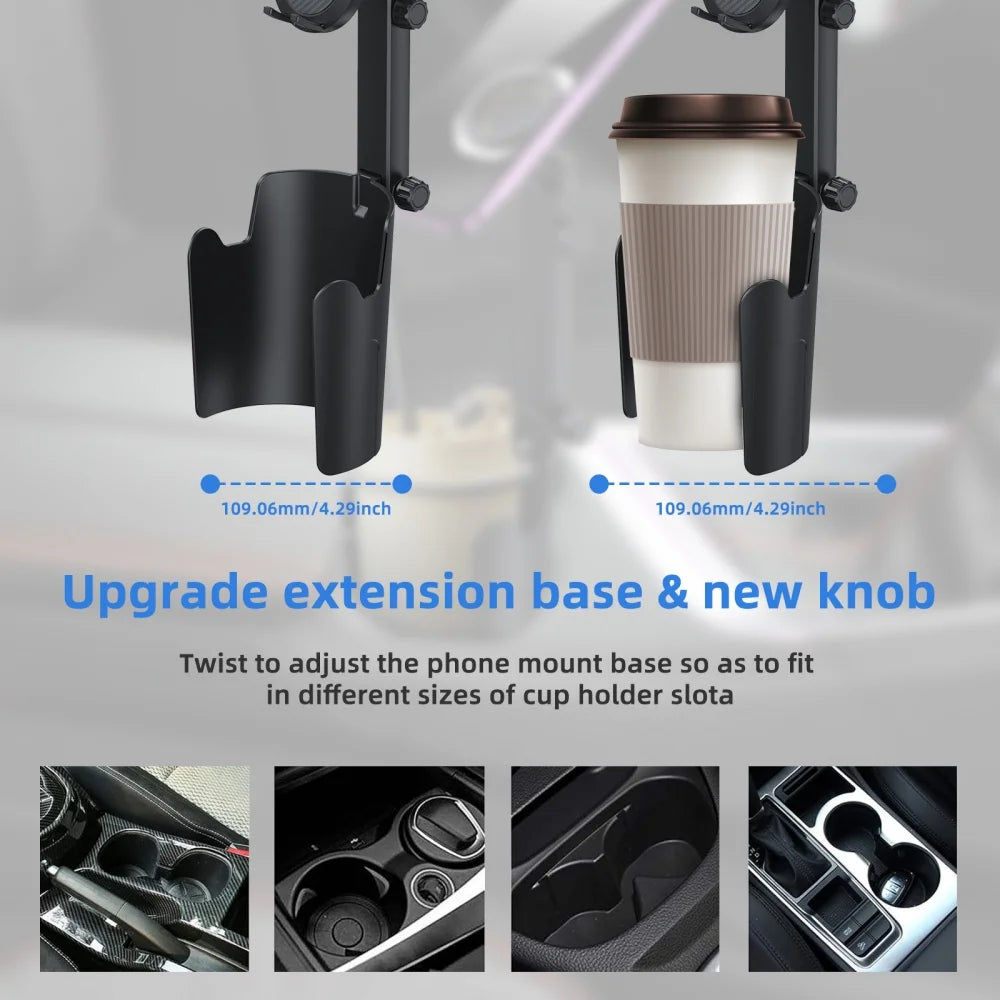 Universal Car Cup Holder Phone Mount – Adjustable Long Neck Car Phone Mount Zpaxo