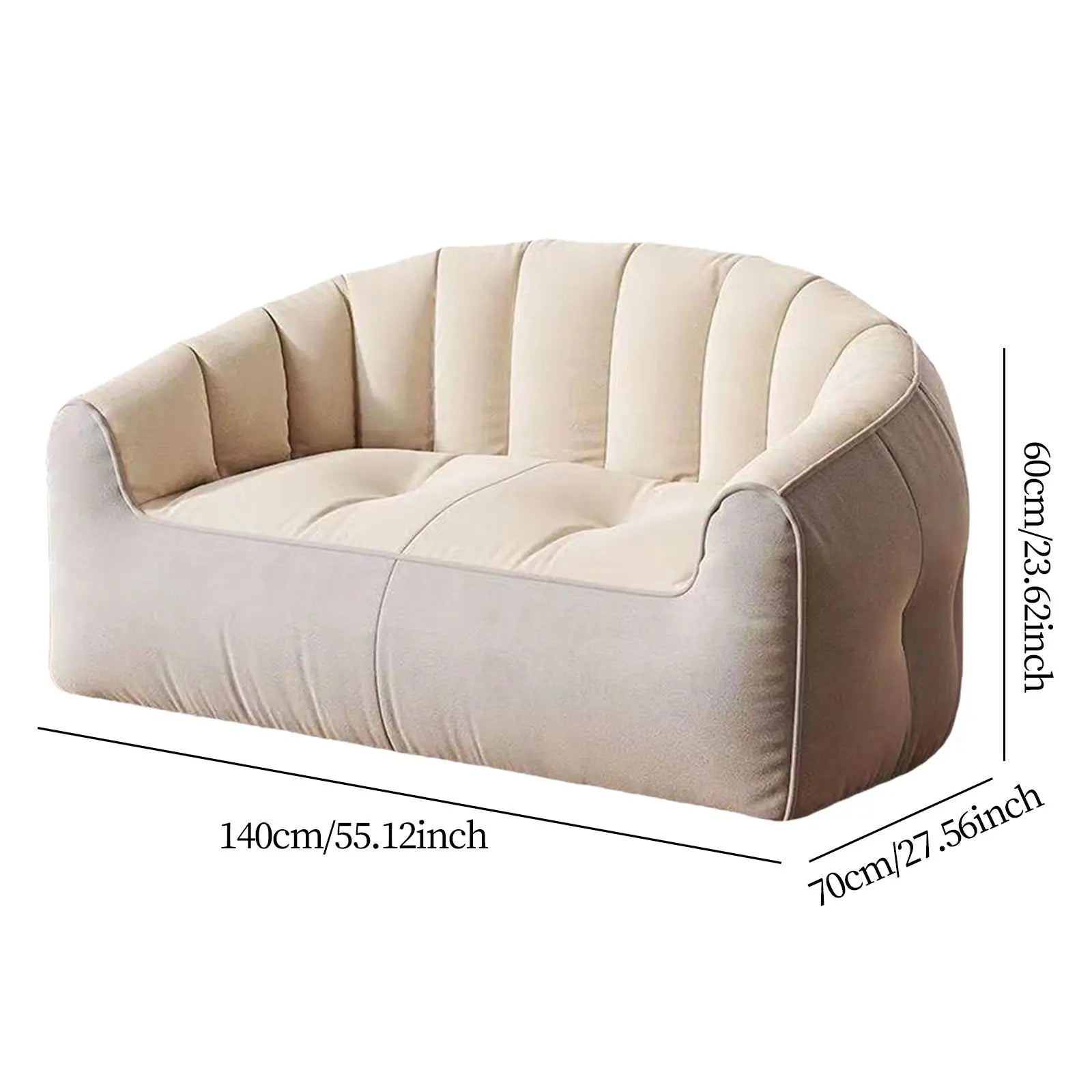 Lazy Sofa Soft Modern 2 Seater Furniture Small Couch Accent Chair Zpaxo