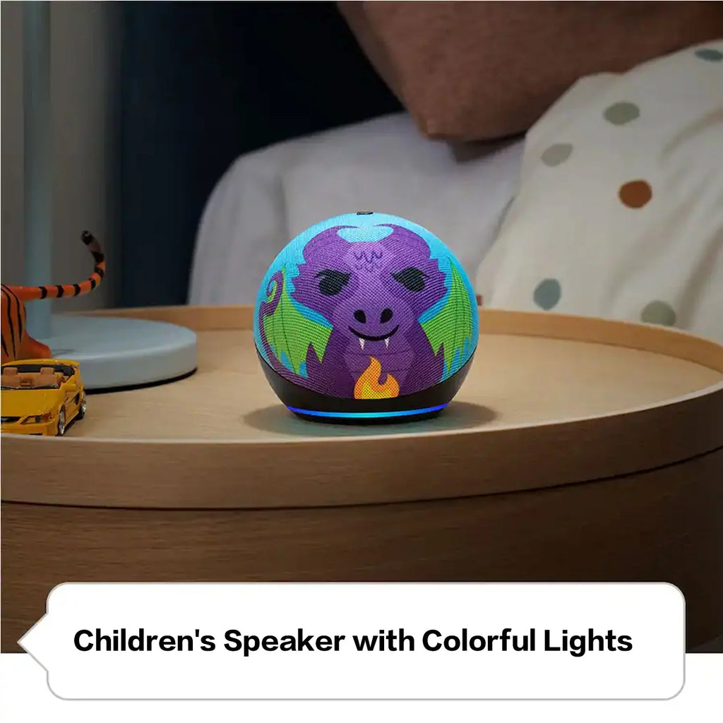 Kids Bluetooth Speaker Owl Design With Alexa Function Newest Model Mini Desktop Speaker High Fidelity Sound Portable Wireless Au Zpaxo