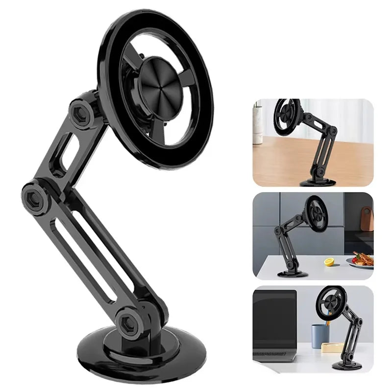 Magnetic Car Phone Holder 360 Rotate Cellphone Stand Magnet Mobile