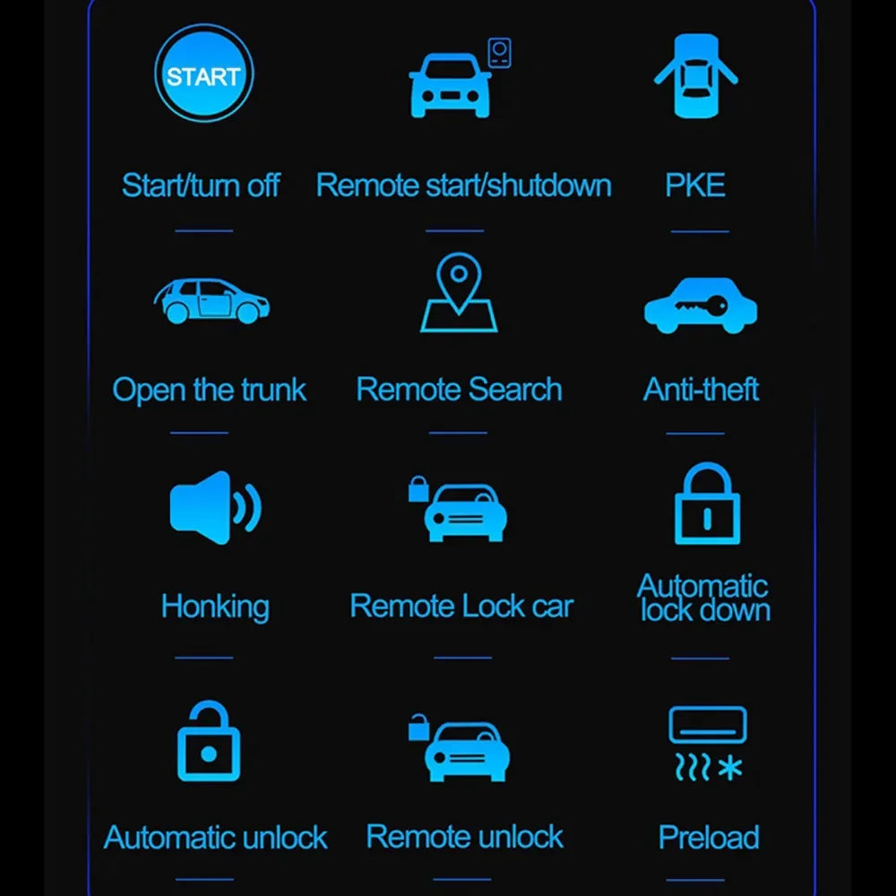 Car Remote Start Stop Bluetooth Mobile Phone APP Control Engine
