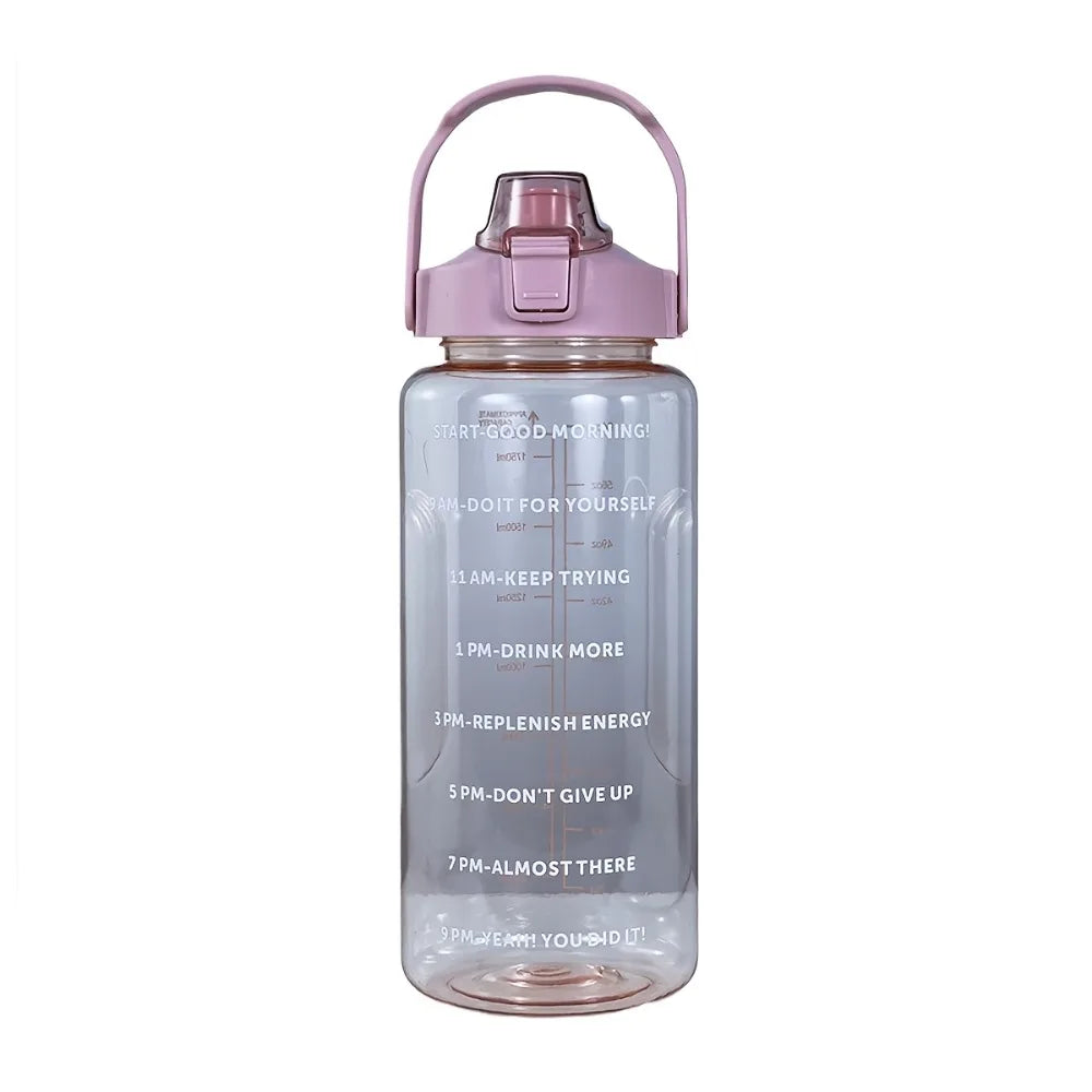 Portable Water Bottle Large Capacity Plastic Straw Cup Beverage