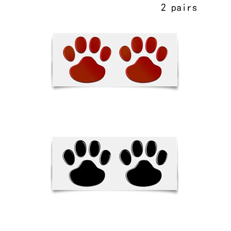 Cat & Dog Paw Print Car Stickers – Bumper & Window Decals