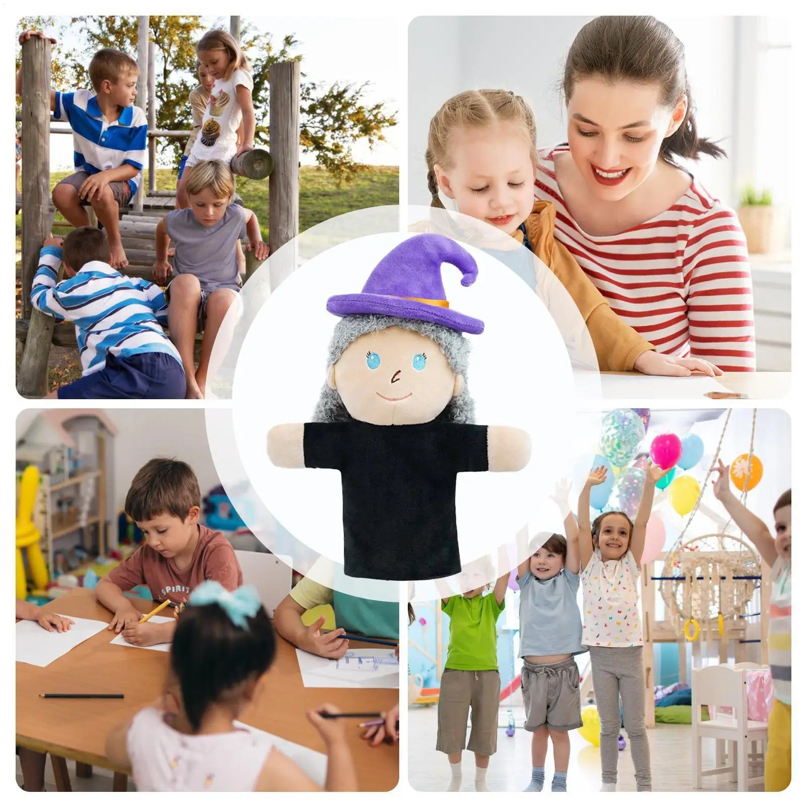 Kids Hand Puppets Fairy Tale Storytelling Puppet Interactive Toy For Preschool Education Cultural Education Storytelling Family Zpaxo
