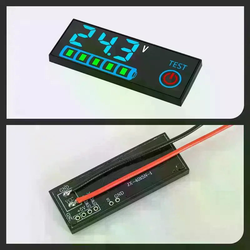 DC 7-55V Battery Level Indicator – 3S-14S Lithium & Lead-Acid
