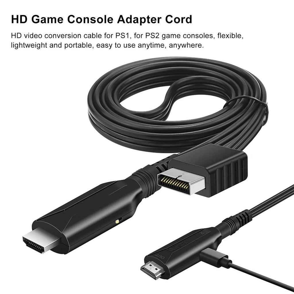 PS1 HD Multimedia Interface Cable Plug Play Game Console Video
