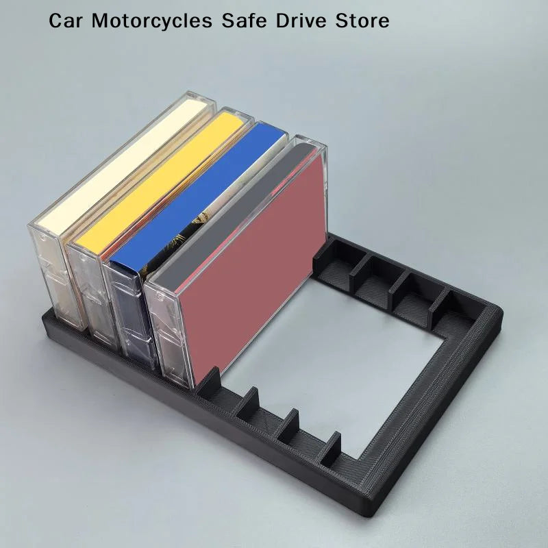 Cassette Tape Storage Rack Audio Holder 8 Slot Total Organizer Studio
