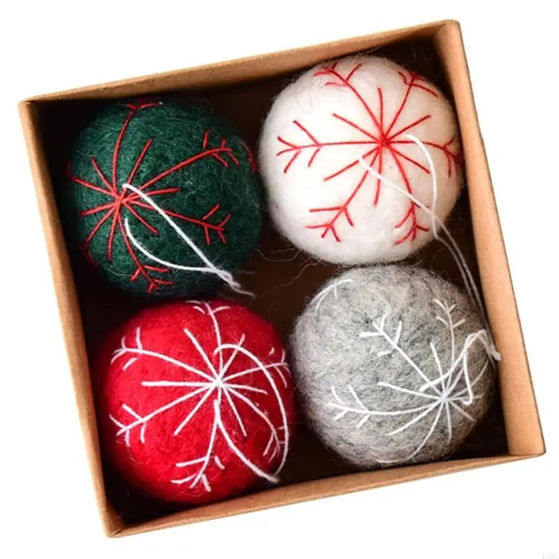 Merry Felt Snowflake Balls Decorations Hanging Decoration Christmas