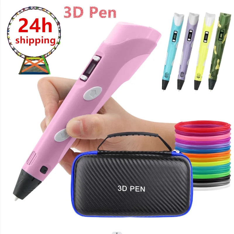 2023 Handwork 3D Pen Printing DIY Drawing Pens PLA Filament Birthday